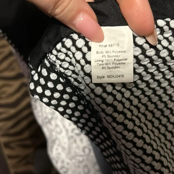 Notations Polka Dot Draped Blazer - Medium - Picture 6 of 6